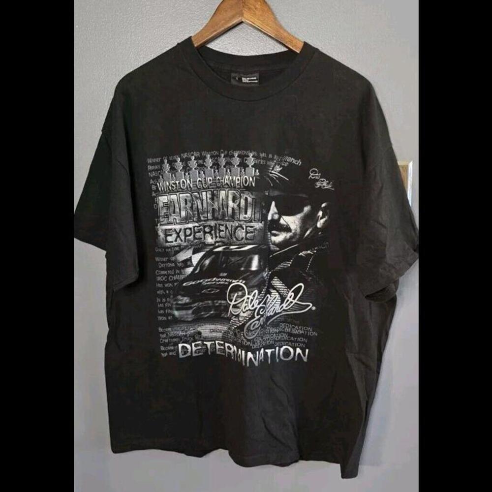 DALE EARNHARDT T-Shirt Large (2-Sided) Winston Cup Nascar Chase Authentics